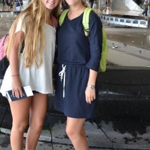 Loft size Small tie waist casual dress.